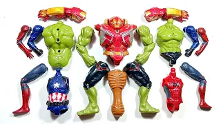 Avengers Toys Assemble Spider-Man Hulk Smash Hulk Buster Captain America and Siren head ~ Avengers