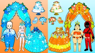 Muñecas Artesanales De Papel | Hot Vs Cold Wedding Costumes Dresses | Woa Barbie Colombia