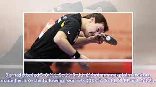 Table tennis: Bernadette Szocs loses Europe Top 16 final after leading 3-0