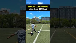 HOW TO IMPROVE LONG PASSES ALONE #football #soccer