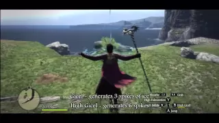 Dragon's Dogma - All Mage and Sorcerer Magic and Spells skills demonstration