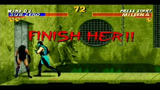 All_Ninjas_Stage_Fatality_ Ultimate Mortal Kombat Trilogy ( Sega Genesis Rom Hack v4401 )