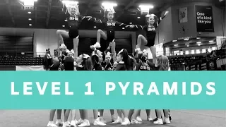 Level 1 cheerleading pyramids