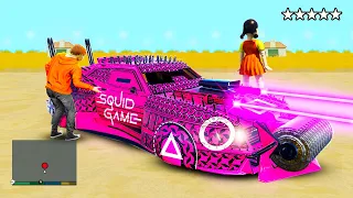 Stealing SQUID GAME Cars in GTA 5! (GTA 5 MODS)