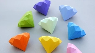 How to Make a Paper Diamond - Simple Way
