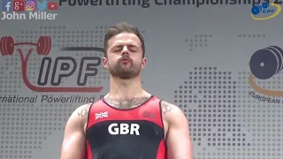 Owen Hubbard - 770kg 1st Place 83kg - European Classic Championships 2018