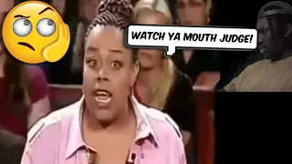 WOMAN WONT STOP TALKING IN COURT!! (BEWARE ANNOYING) #REACTION #COURT