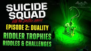 Suicide Squad - Season 1 Episode 2 - All Riddler Trophies, Riddles & Challenges