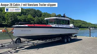 Axopar 28 Cabin | Vanclaes Trailer slippen