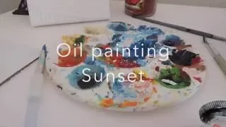 Oil Paint - SunSet - Time Lapse