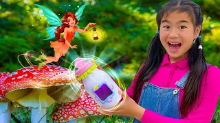 Jannie and Eric Pretend Play with a Magic Fairy | Fairy Tales for Kids