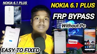 Nokia 6.1 Plus Frp Bypass Google account unlock 🔓 Without Pc 2024