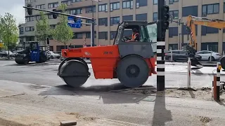 Deel16 KWS Asfaltwerkzaamheden 🛣🚧⛔️👷bij de Schipholweg in Leiden