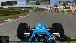 #rfactor F1 1998 start Carrer with Benetton ROUND 1 Kyalami