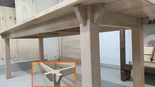 Making a Large Wooden Table From Beech Wood(240 cm) || Kayın ağacı (240 cm) büyük ahşap masa yapımı