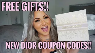 FREE DIOR GIFTS!! NEW PROMO CODES + WHAT I BOUGHT!!