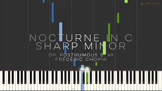 Chopin Nocturne in C Sharp Minor Tutorial (Synthesia) No.20 Op. Posthumous Piano B. 49 – Dirk Chan