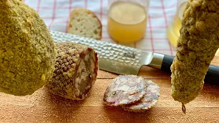 Homemade SALAMI WITHOUT salami casing - Italian Dry Sausage - Easy recipe without GUT like PITINA