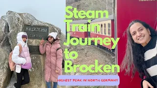 Highest Peak in Germany | Harz Mountain | Brocken HSB  SteamTrain 🚂🗻 #harz #brocken #steamtrain