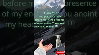 Top Bible Verses  Psalm 23: 5-6  “You prepare a table before me|| #shorts || JESUS Mighty