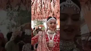 Beautiful bride welcome her Groom love ❤️ marriage ❤️