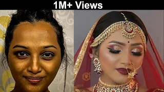 Quick Simple and Easy Bridal Makeup tutorial | Long Lasting Makeup | @pkmakeupstudio