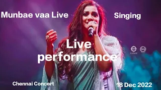 Munbe vaa live by Shreya ghoshal II Shreya stunned by audience ♥ II Fans pit II Chennai concert