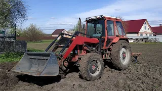 Все буде Україна ‼️ Оранка городів. Трактором МТЗ-82 з балочним мостом. Строк, мокро, грязюка