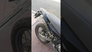 Yamaha 125 XT-R Akrapovic exhaust sound test