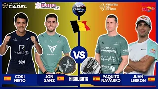 🔥Nieto/Sanz 🆚 Paquito/Lebron | Highlights | Lotto Brussels Premier Padel P2 2024 | 4tos Resumen