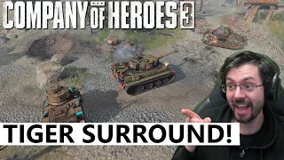 SURROUND THE TIGER! 2v2 with Hans and Pepsi - Company of Heroes 3