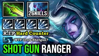 BRUTAL Arrow Proc Drow Ranger IMBA Shot Gun 26Kills Vs Hard Counter Pick Amazing Damage DotA 2