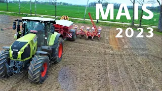 !!! MAIS LEGEN 2023 !!! CLAAS AXION 850 /// NEUN METER KVERNELAND #sachsen