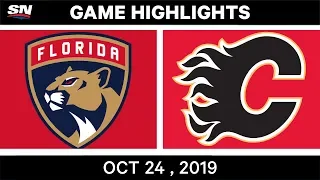 NHL Highlights | Panthers vs. Flames – Oct 24, 2019