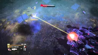 Helldivers Super-Earth Ultimate Edition - Cyborg Siegemech boss fight solo