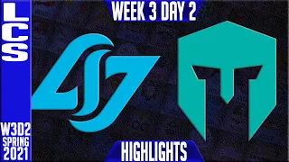 CLG vs IMT Highlights | LCS Spring 2021 W3D2 | Counter Logic Gaming vs Immortals