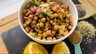 High Protein Chickpea salad | Healthy Salad Recipe