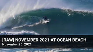 [RAW] Big surf at Ocean Beach, San Francisco after Thanksgiving 2021