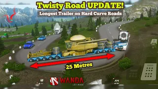 Truckers of Europe 3 - LONGEST Trailer on TWISTY MOUNTAIN Route GamePlay! | New Update