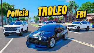 TROLEO a la Policia con Mi AUTO con PARACAIDAS 😂 Gta Rp