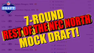 Drafting for the Lions-Bears-Packers | 7-Round Mock Drafts! 😱😱😱