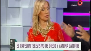 El papelón televisivo de Diego y Yanina Latorre