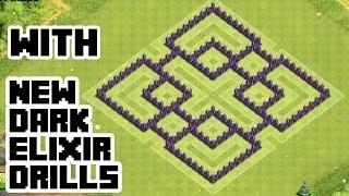 CLASH OF CLANS   TH7 FARMING BASE BEST TOWN HALL 7 Defense With NEW DARK ELIXIR DRILL