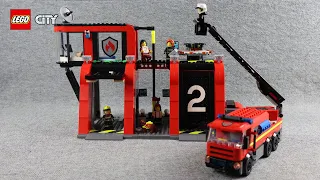 LEGO City 60414 Fire Station with Fire Truck – LEGO Speed Build