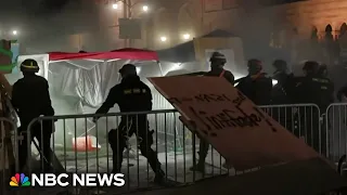 Police clear UCLA protesters as campus crackdowns spread