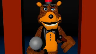 making Freddy fazbear in a 80s chuck e cheese style