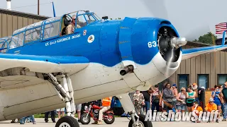 TBM Avenger Mass Launch and Flybys - TBM Avenger Reunion 2022