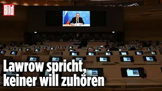 UN-Diplomaten verlassen bei Lawrow-Rede in den Saal