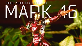 threezero DLX Iron man mark46 figure review. ASMR