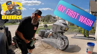Exhilarating Harley Davidson Road Glide First Time Wash | Foam Cannon Experience!